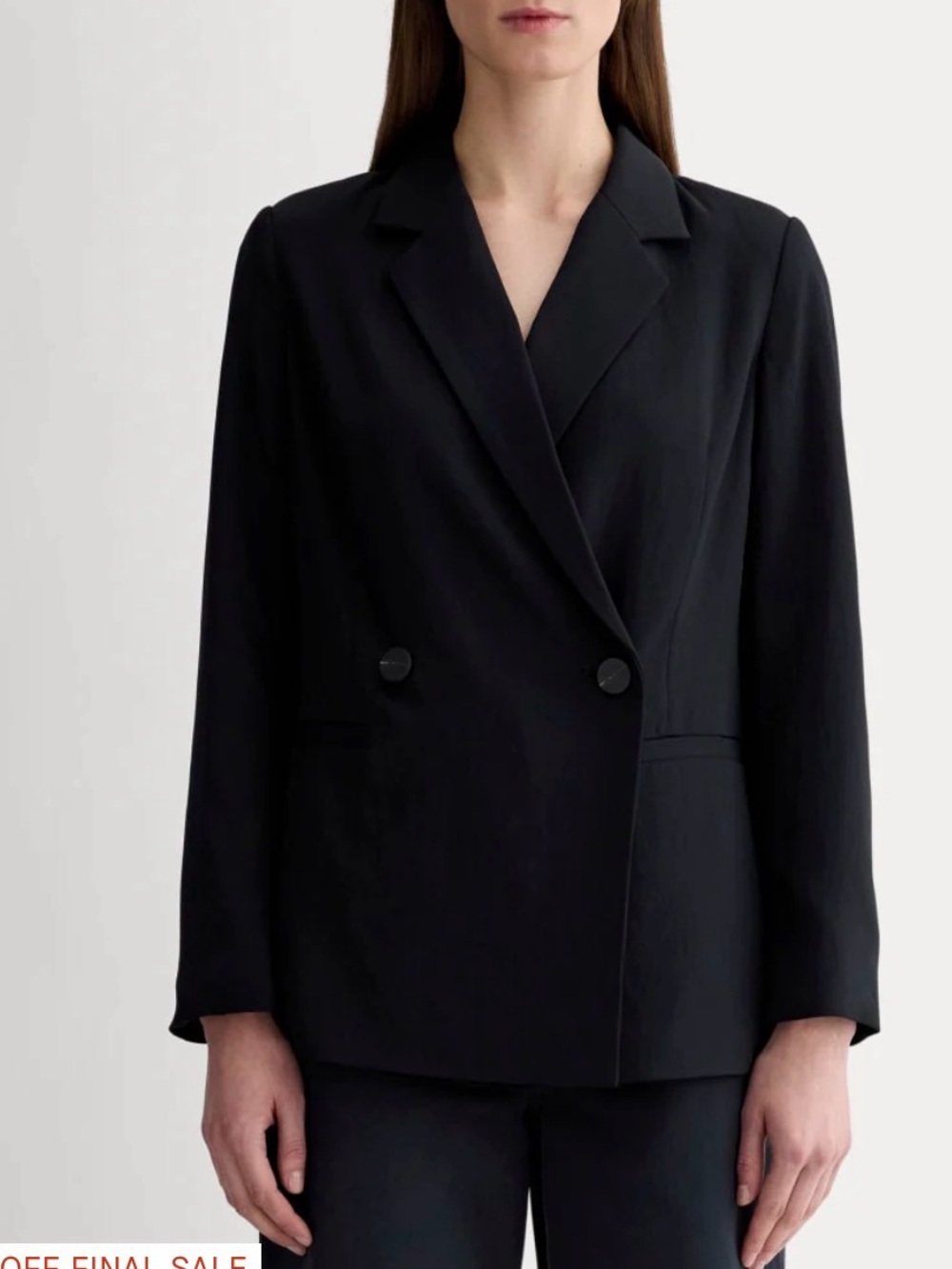 Everlane Black Double-Breasted Women's Blazer Size 8